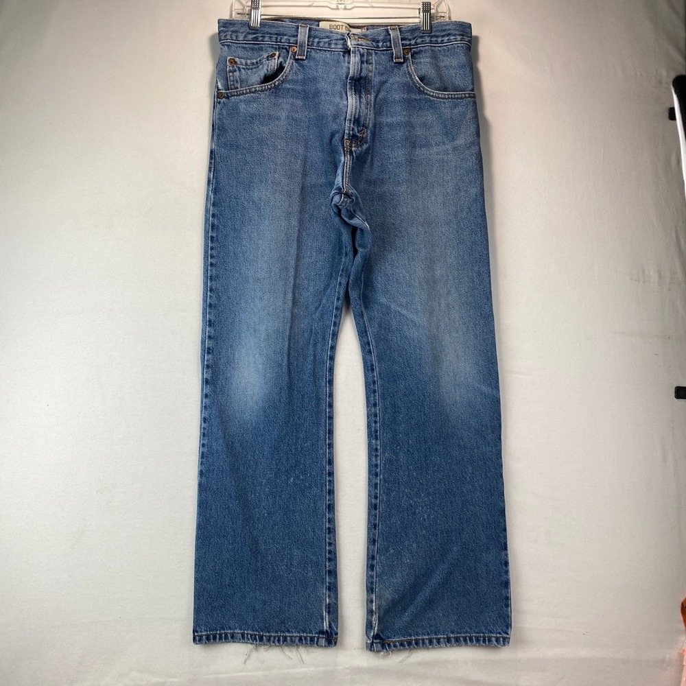 VTG Y2K Levis 517 Bootcut Jeans Mens 33x30 Blue Denim Medium Wash Regular Fit